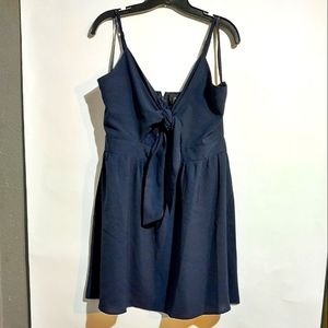 10) Armani Exchange Front Tie Baby Doll Mini Dress